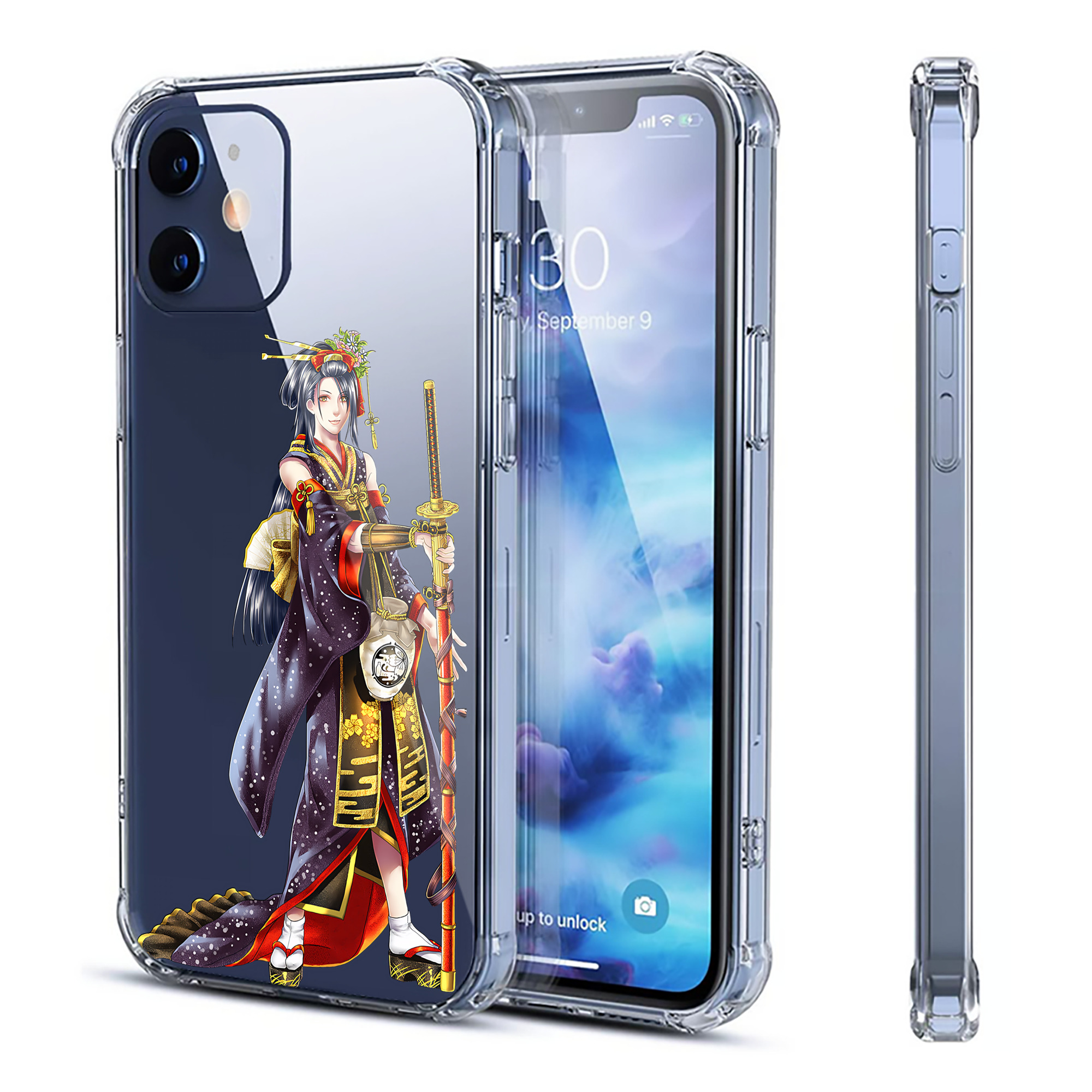 （画像用） 刀剣乱舞 Touken Ranbu 【iPhone 12シリーズ対応】透明スマホケース（クリアソフトケース）